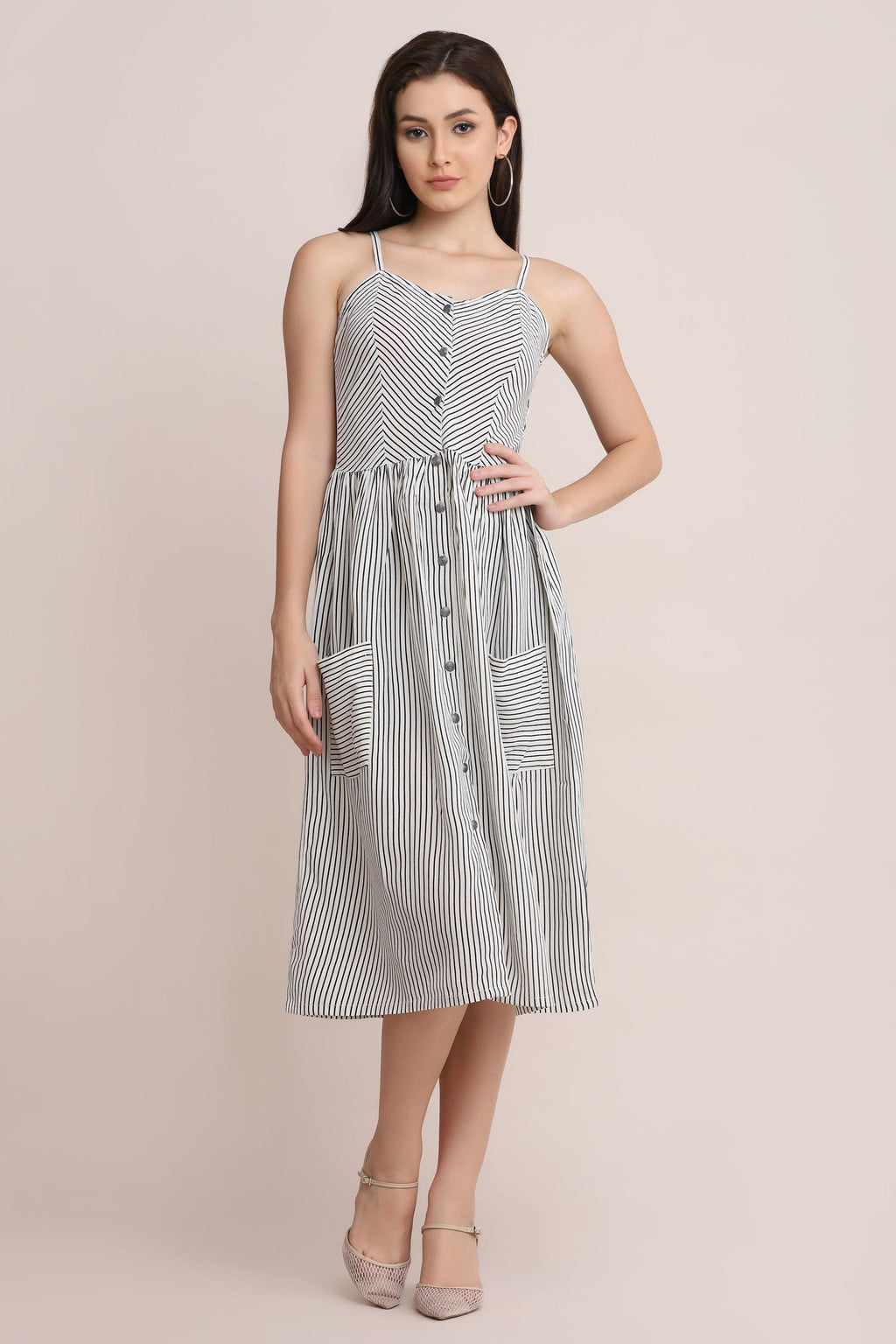 Striped sundress clearance